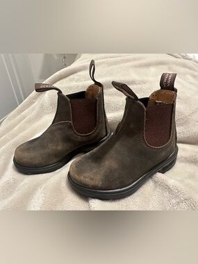 Blundstone Toddler Rustic Brown Chelsea Boots Size 7